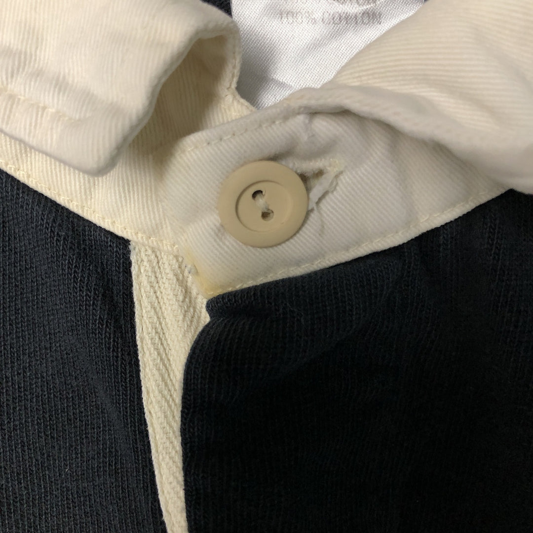 Reebok NFL LAS VEGAS RAIDERS Las Vegas Raiders Long Sleeve Rugby Shirt, Men's Size L cotton black type Vintage Second Hand