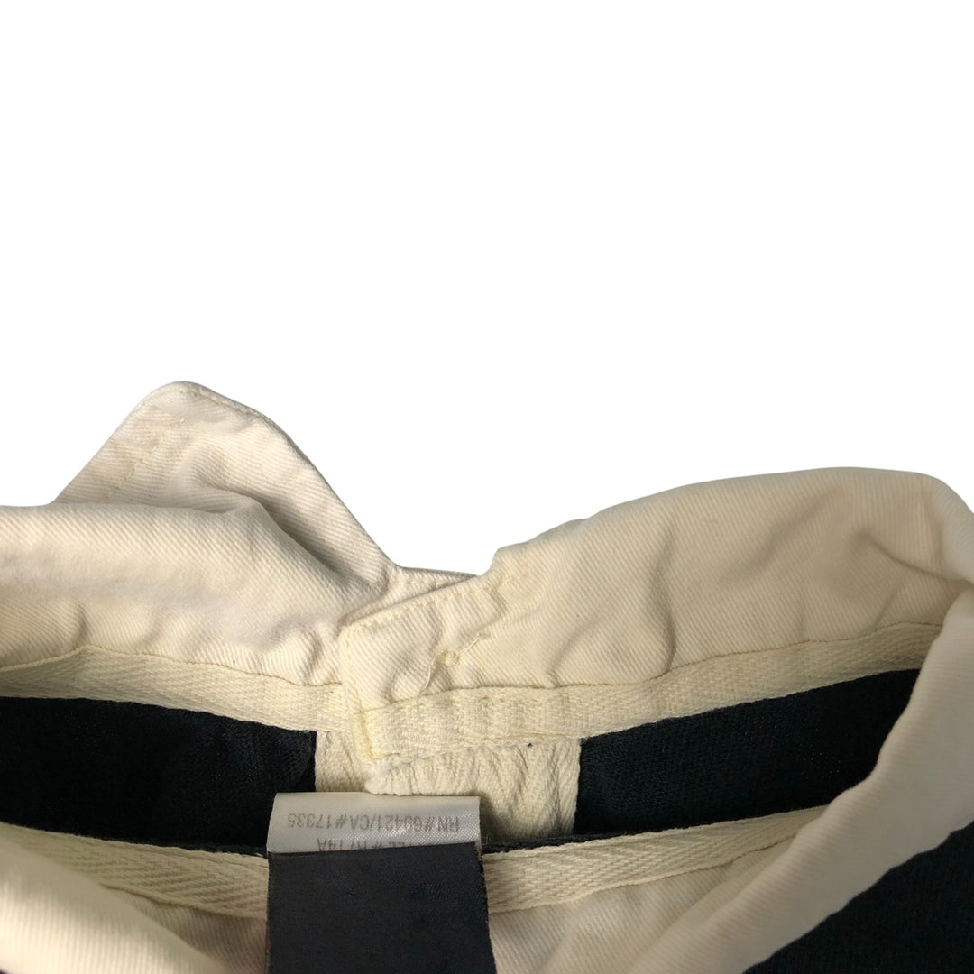 Reebok NFL LAS VEGAS RAIDERS Las Vegas Raiders Long Sleeve Rugby Shirt, Men's Size L cotton black type Vintage Second Hand