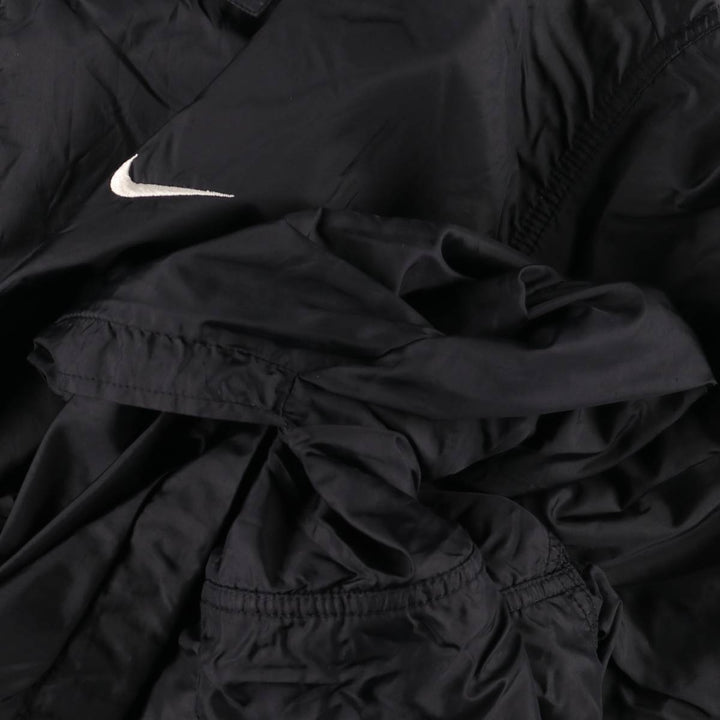 Vintage 90'S Nike Coach Jacket with Back Logo, Size L, Men's Nylon black type Vintage Second Hand
