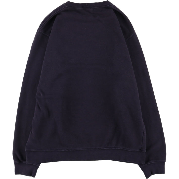 2000'S Lands' End logo sweatshirt, men's size M cotton navy blue type Vintage Second Hand