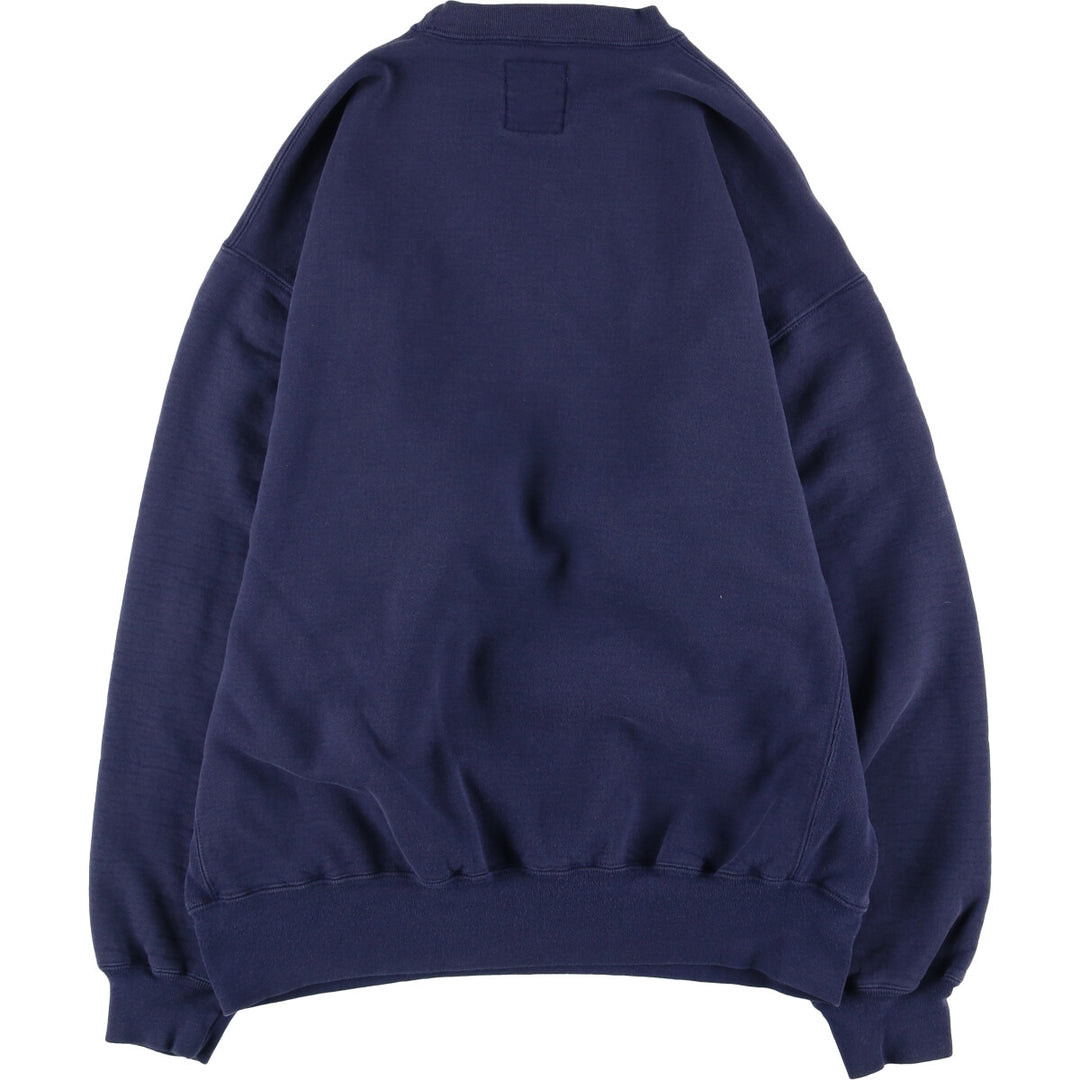 90'S Russell logo sweatshirt, sweatshirt, made in USA, men's XL size, vintage cotton navy blue type Vintage Second Hand