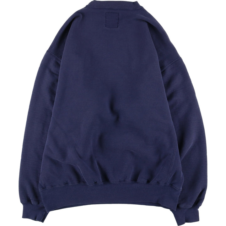 90'S Russell logo sweatshirt, sweatshirt, made in USA, men's XL size, vintage cotton navy blue type Vintage Second Hand