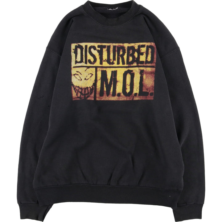 DISRURBED Band Sweatshirt, Men's Size L unclear black type Vintage Second Hand