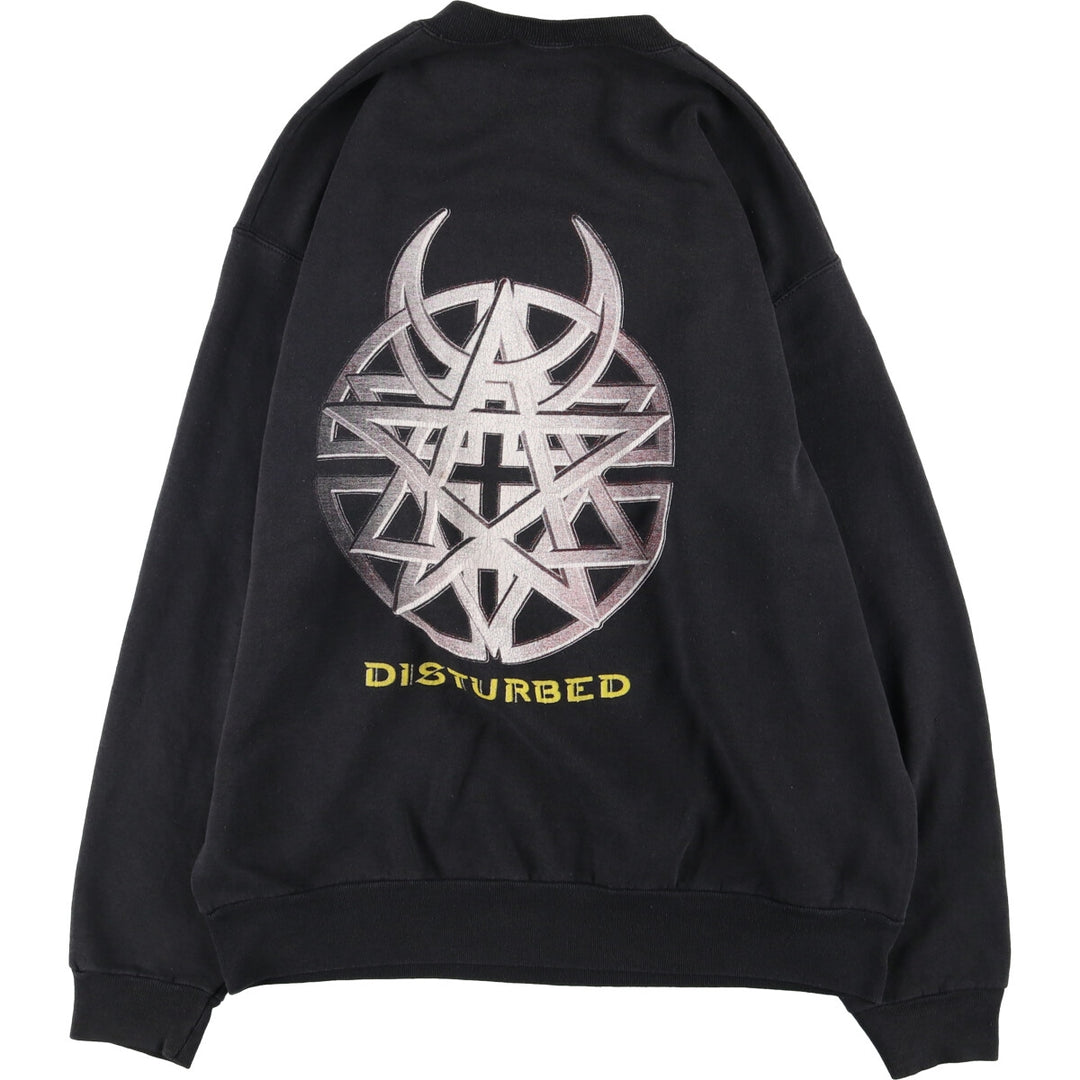 DISRURBED Band Sweatshirt, Men's Size L unclear black type Vintage Second Hand