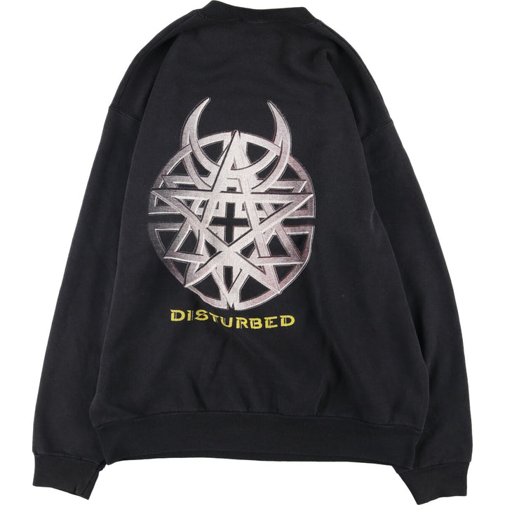 DISRURBED Band Sweatshirt, Men's Size L unclear black type Vintage Second Hand