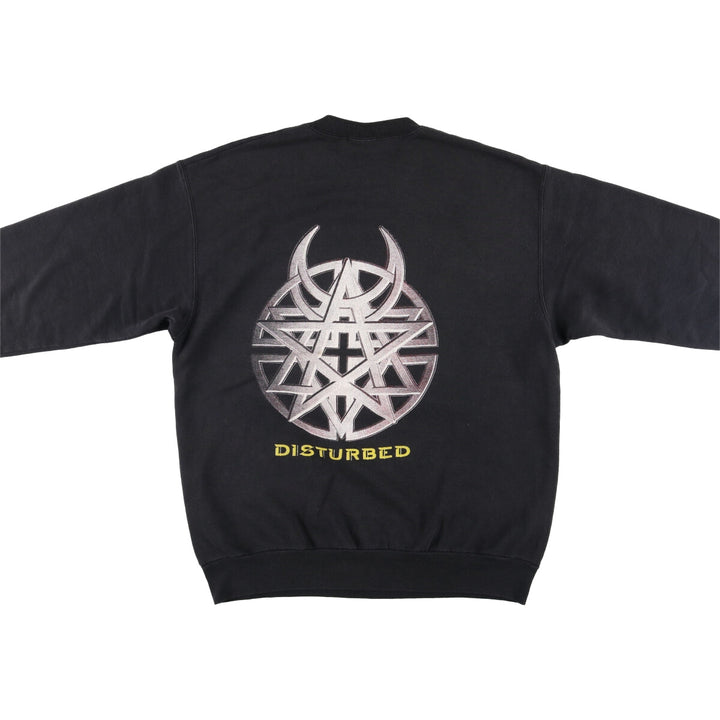 DISRURBED Band Sweatshirt, Men's Size L unclear black type Vintage Second Hand
