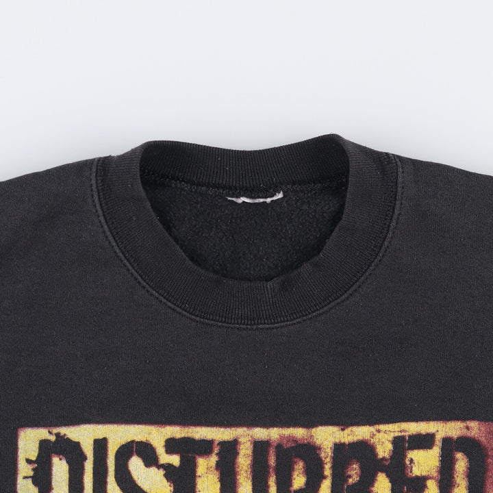 DISRURBED Band Sweatshirt, Men's Size L unclear black type Vintage Second Hand