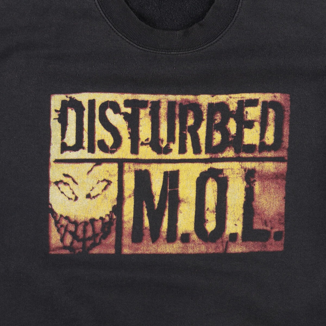DISRURBED Band Sweatshirt, Men's Size L unclear black type Vintage Second Hand