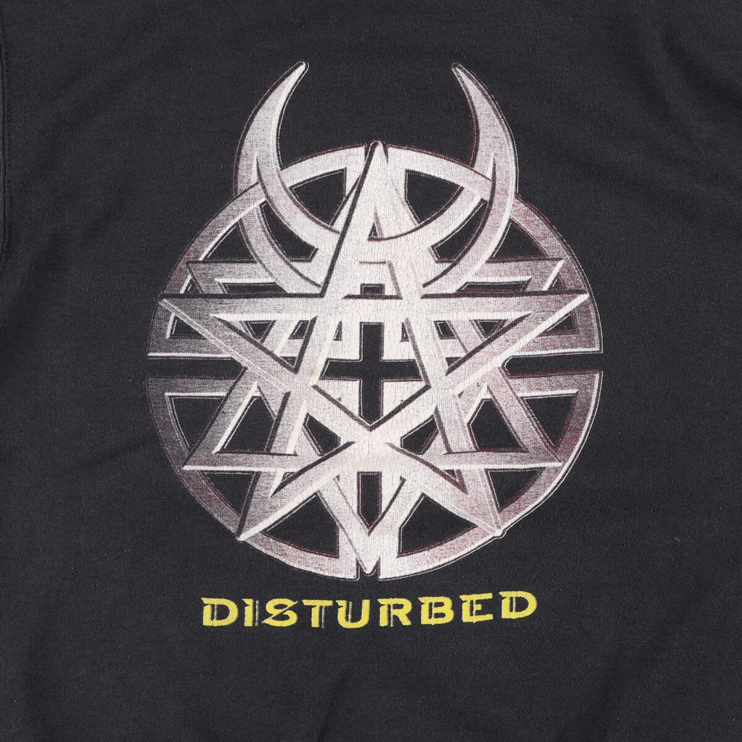 DISRURBED Band Sweatshirt, Men's Size L unclear black type Vintage Second Hand