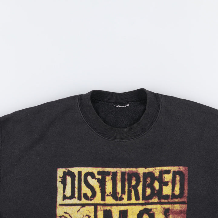 DISRURBED Band Sweatshirt, Men's Size L unclear black type Vintage Second Hand
