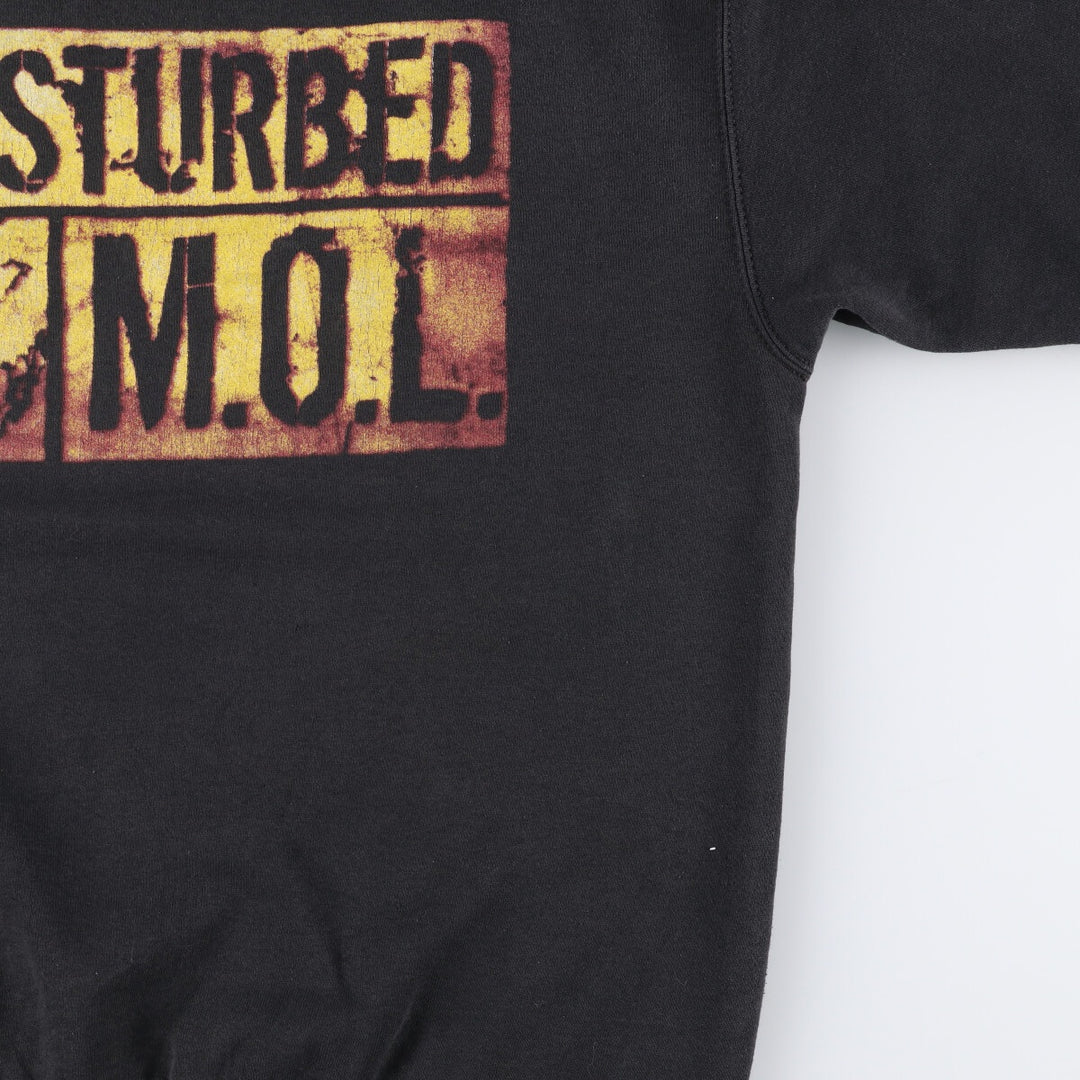DISRURBED Band Sweatshirt, Men's Size L unclear black type Vintage Second Hand