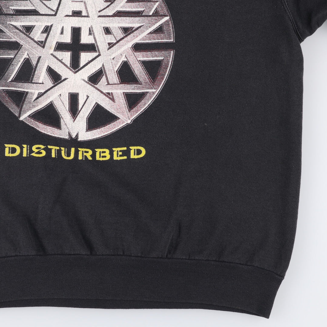 DISRURBED Band Sweatshirt, Men's Size L unclear black type Vintage Second Hand