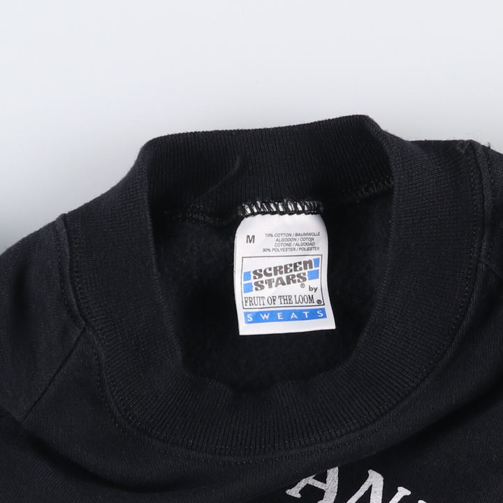 Vintage 90'S SCREEN STARS printed sweatshirt, size M, men's cotton black type Vintage Second Hand