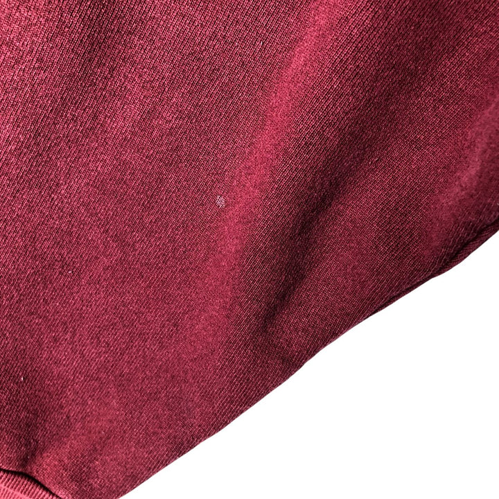 Vintage 90'S Lands'End half-button, half-zip sweatshirt, men's size M unclear burgundy type Vintage Second Hand