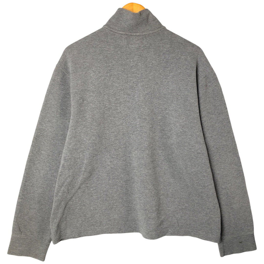 Ralph Lauren POLO by Ralph Lauren Half-Zip Sweatshirt, Men's XL cotton gray type Vintage Second Hand