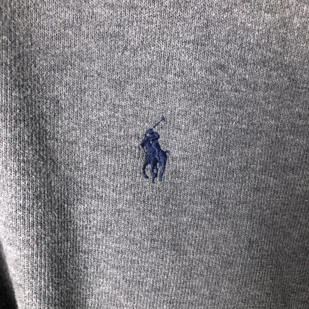 Ralph Lauren POLO by Ralph Lauren Half-Zip Sweatshirt, Men's XL cotton gray type Vintage Second Hand