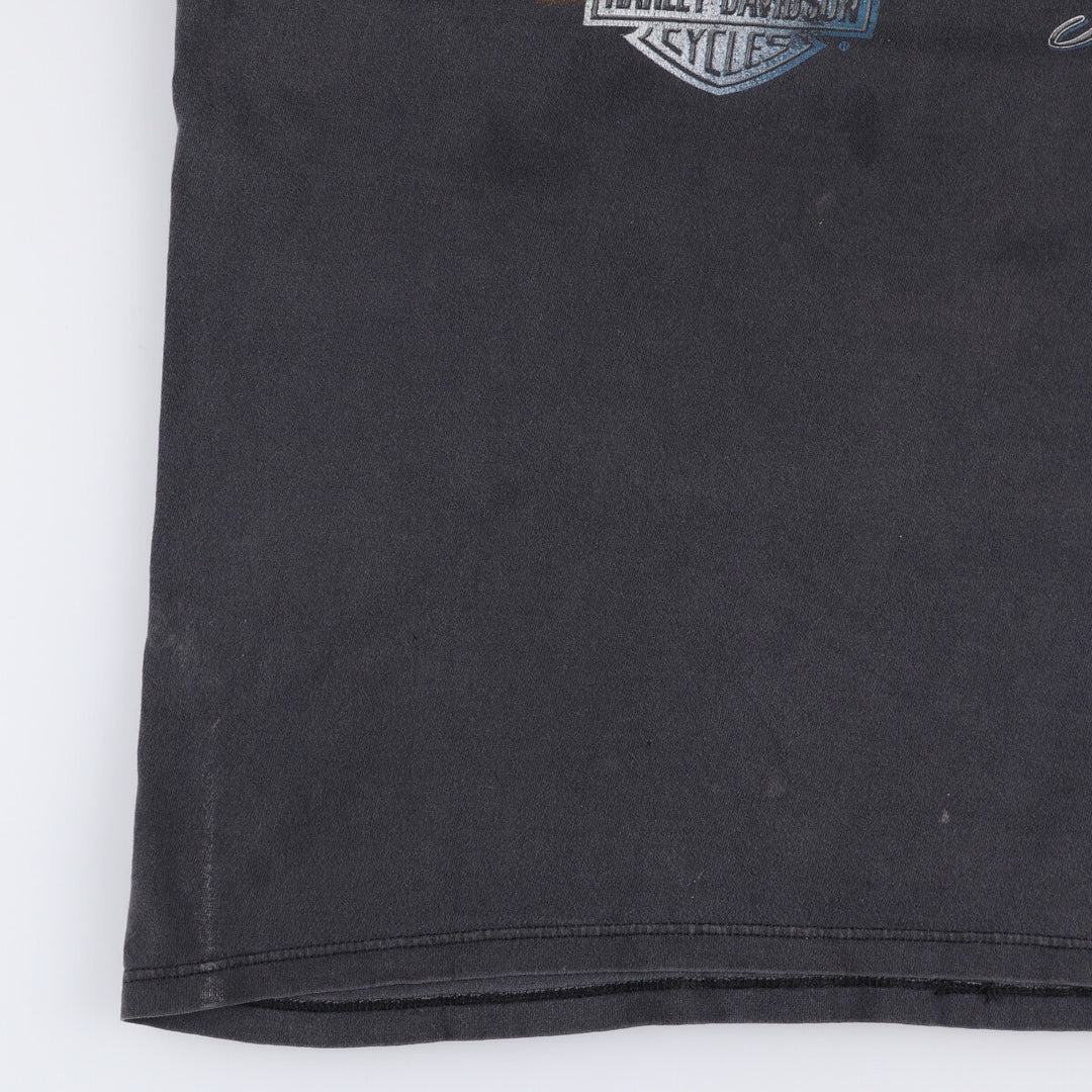 Vintage 90'S Harley-Davidson Motorcycle T-Shirt, Made in Canada, Men's Size Large cotton black type Vintage Second Hand