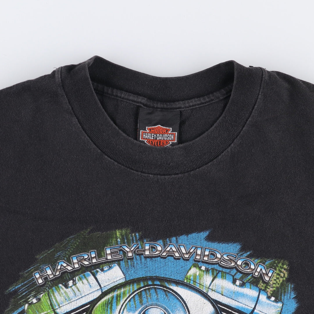 90'S Harley-Davidson Motorcycle Bike T-shirt Made in USA Men's XL Vintage cotton black type Vintage Second Hand