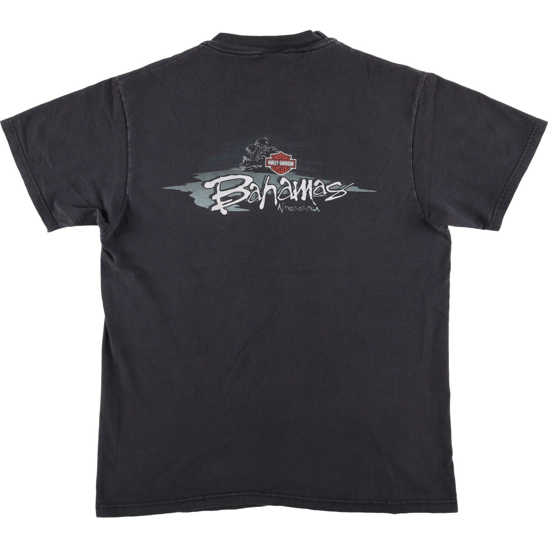 90'S Harley-Davidson Motorcycle Bike T-shirt Made in USA Men's M Vintage cotton black type Vintage Second Hand