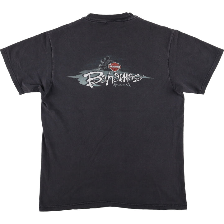 90'S Harley-Davidson Motorcycle Bike T-shirt Made in USA Men's M Vintage cotton black type Vintage Second Hand