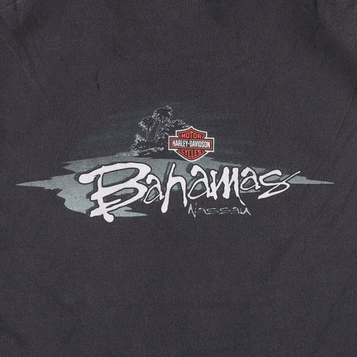 90'S Harley-Davidson Motorcycle Bike T-shirt Made in USA Men's M Vintage cotton black type Vintage Second Hand