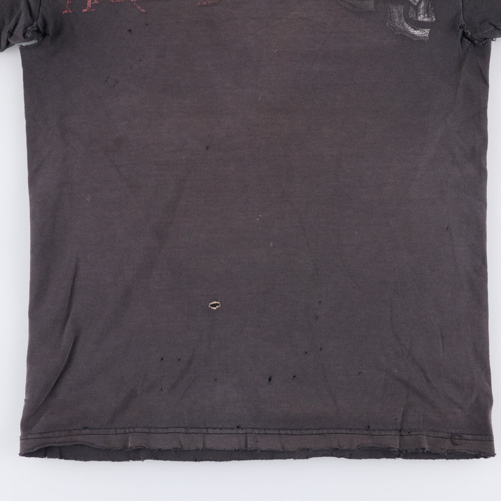 Harley-Davidson Skull Pattern Motorcycle T-Shirt, Made in USA, Men's Size Small cotton black type Vintage Second Hand