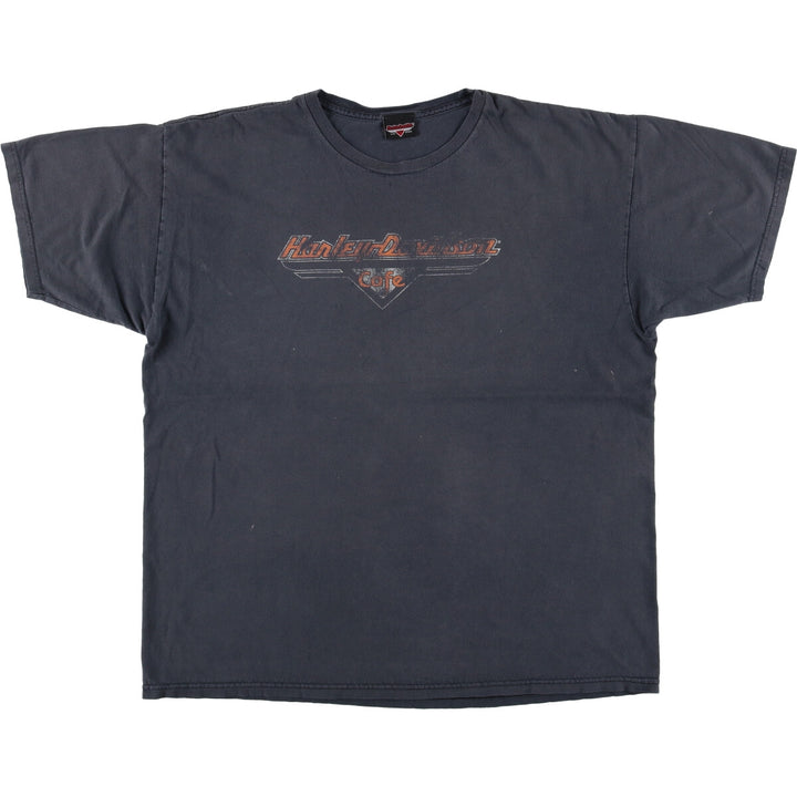 Harley-Davidson CAFE Las Vegas Motorcycle T-shirt, Men's, Size XL unclear Charcoal Vintage Second Hand