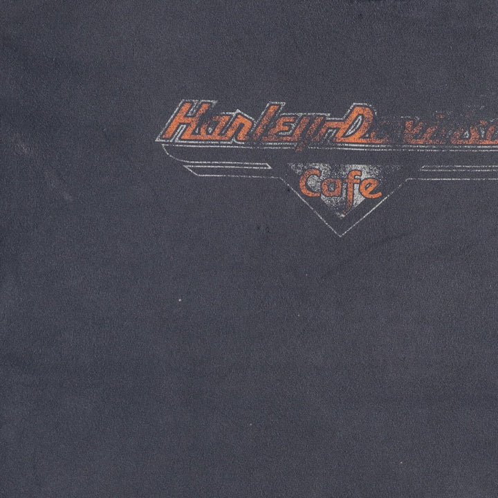 Harley-Davidson CAFE Las Vegas Motorcycle T-shirt, Men's, Size XL unclear Charcoal Vintage Second Hand