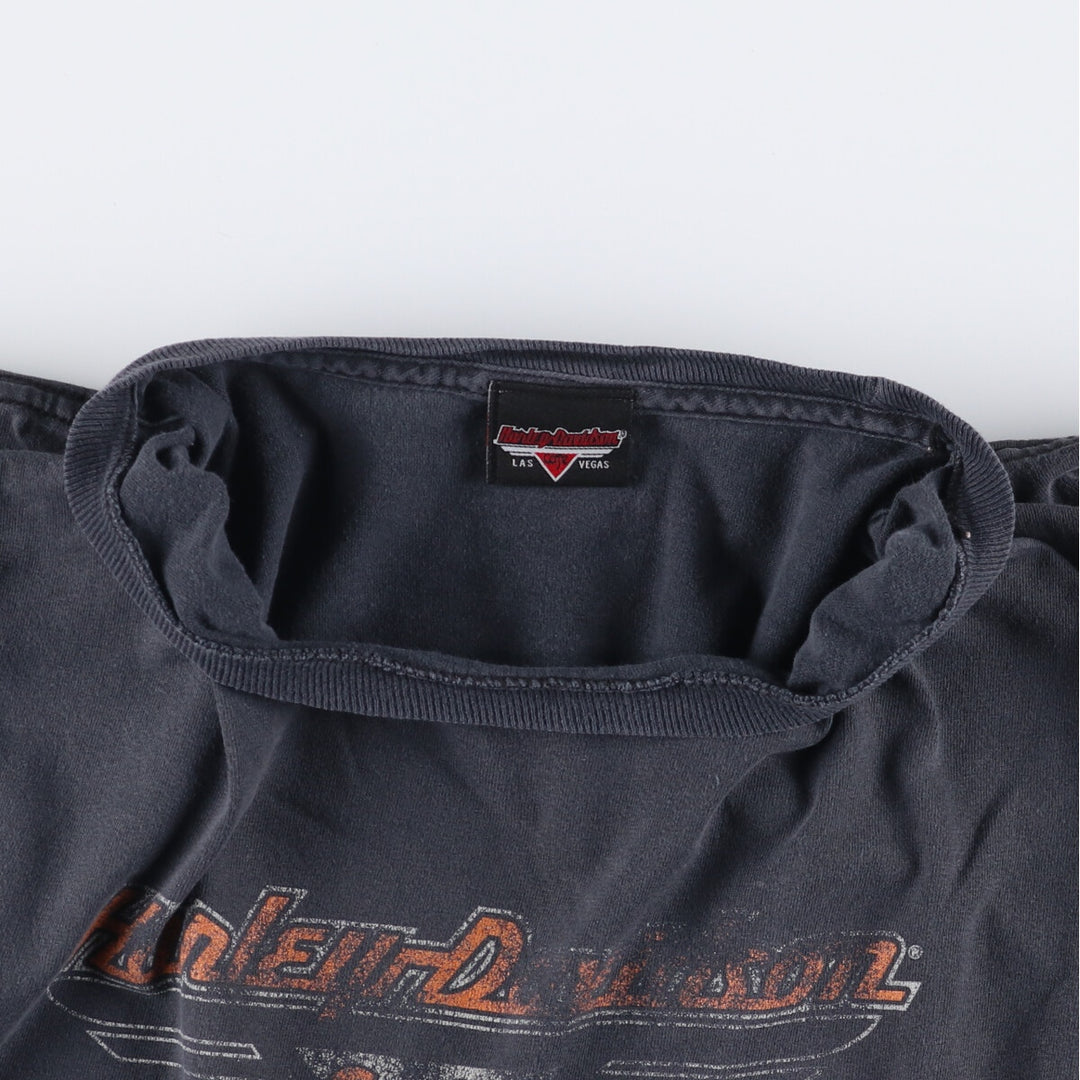 Harley-Davidson CAFE Las Vegas Motorcycle T-shirt, Men's, Size XL unclear Charcoal Vintage Second Hand