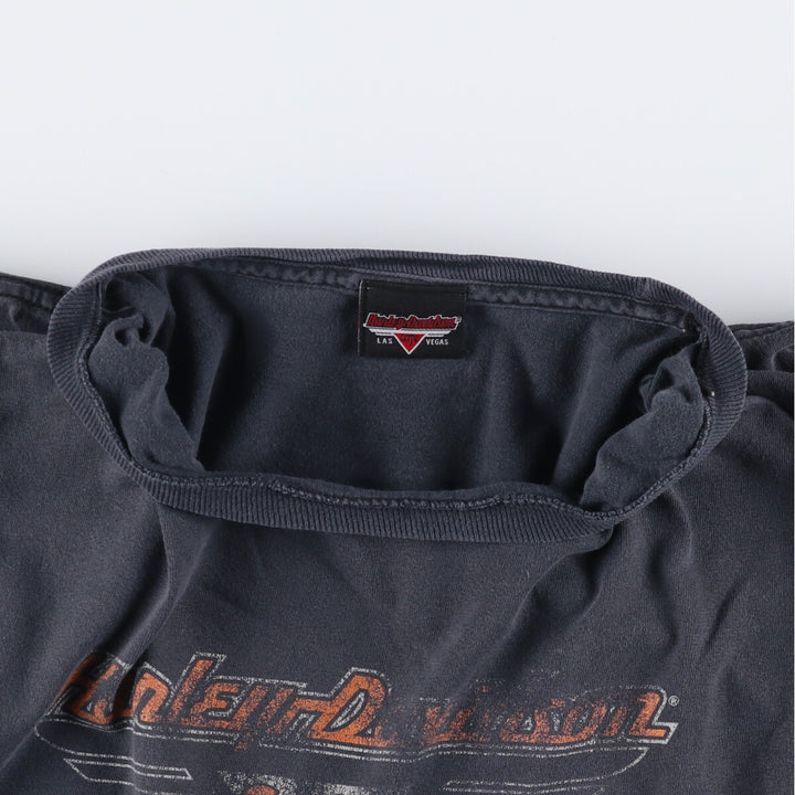 Harley-Davidson CAFE Las Vegas Motorcycle T-shirt, Men's, Size XL unclear Charcoal Vintage Second Hand
