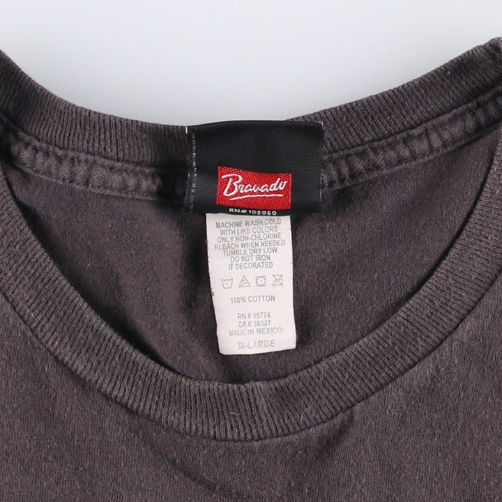 Big size Harley-Davidson motorcycle bike T-shirt for men, equivalent to XXXL cotton Charcoal Vintage Second Hand