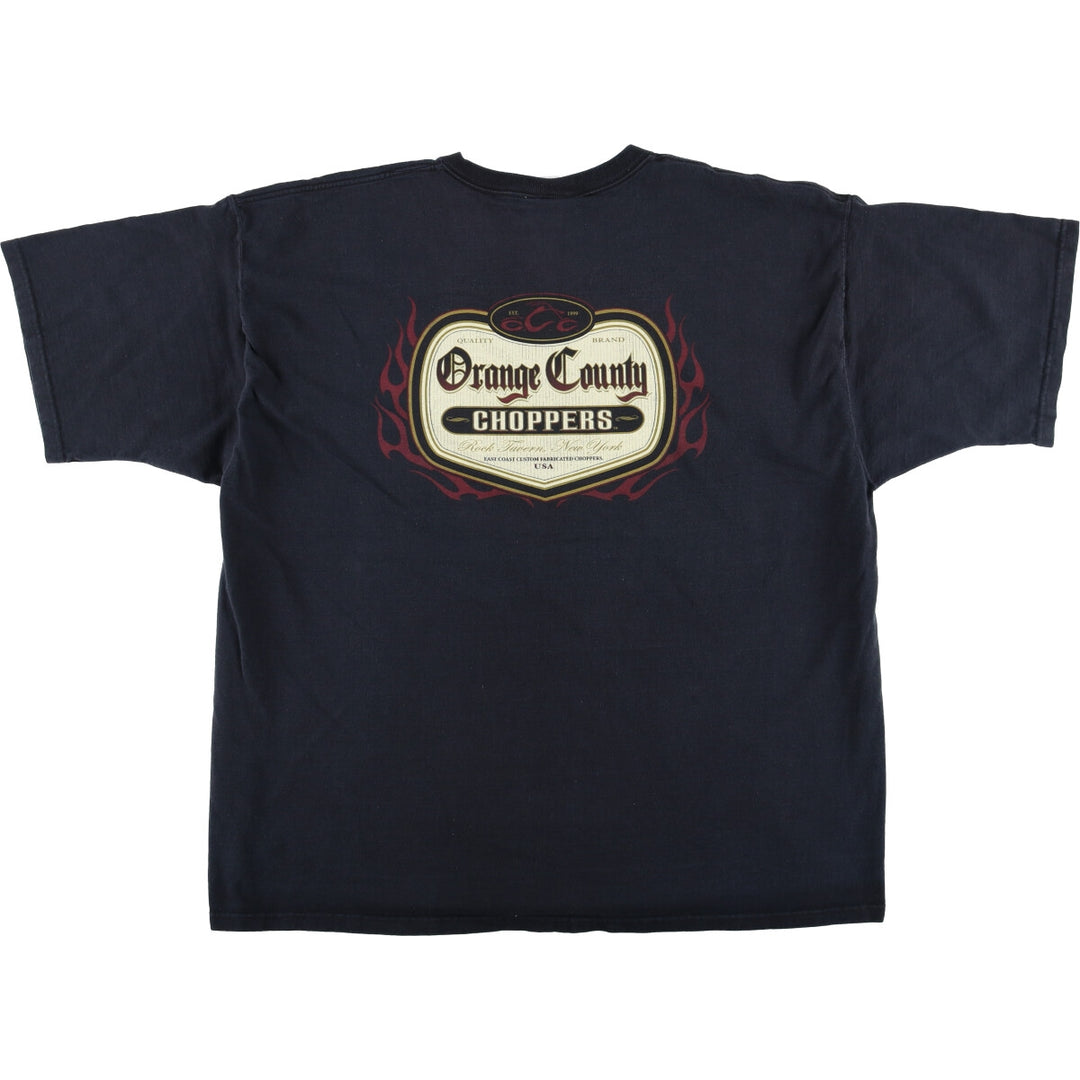 OCO Orange County Choppers Motorcycle T-Shirt (Men's, XXXL) cotton black type Vintage Second Hand