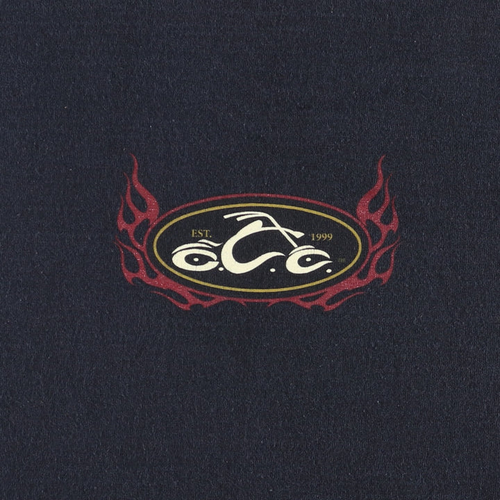 OCO Orange County Choppers Motorcycle T-Shirt (Men's, XXXL) cotton black type Vintage Second Hand