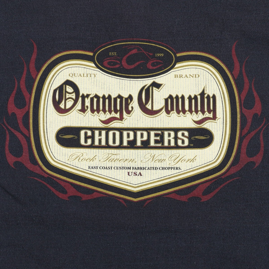 OCO Orange County Choppers Motorcycle T-Shirt (Men's, XXXL) cotton black type Vintage Second Hand