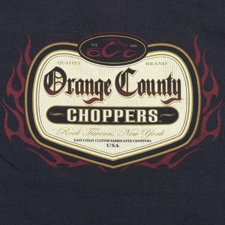 OCO Orange County Choppers Motorcycle T-Shirt (Men's, XXXL) cotton black type Vintage Second Hand