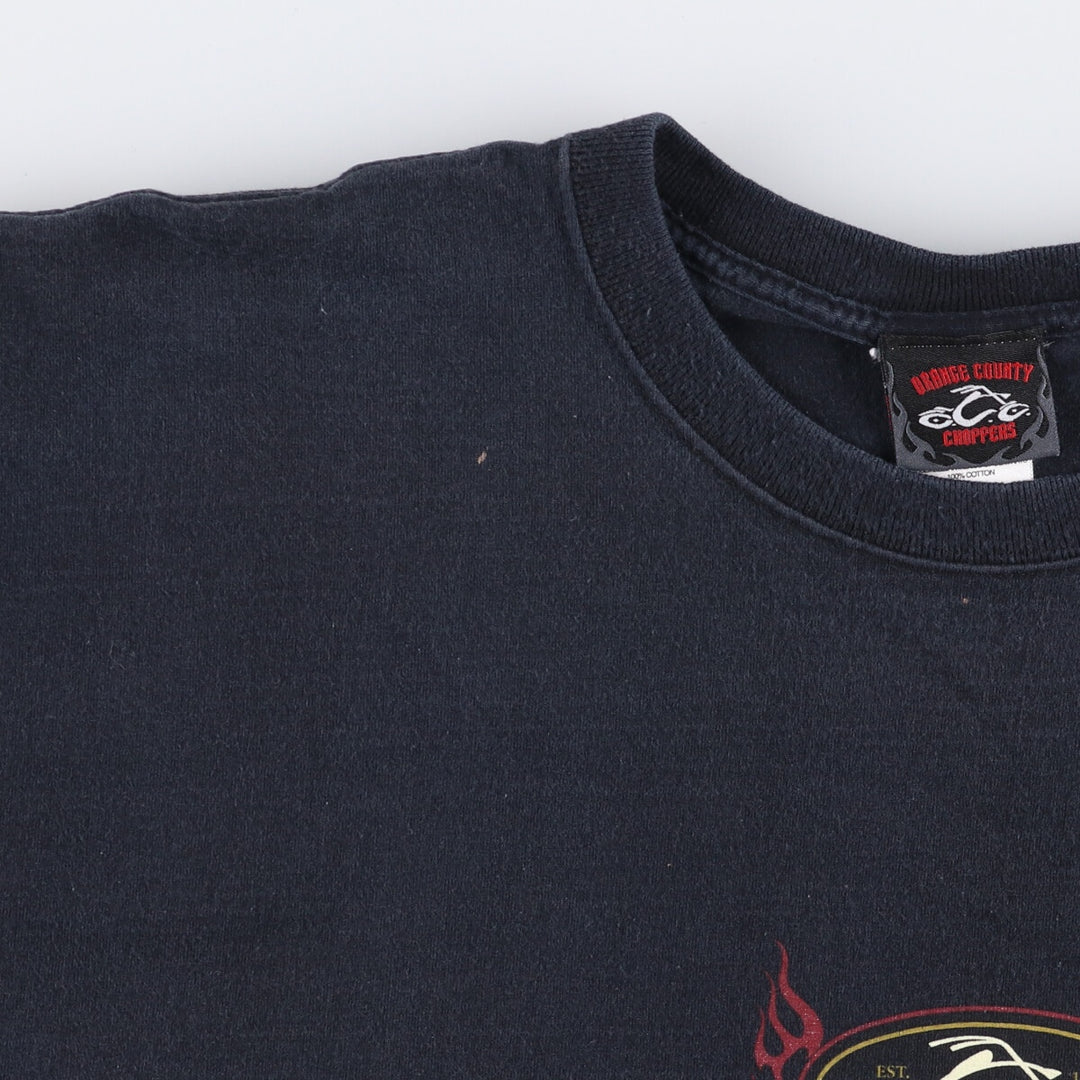 OCO Orange County Choppers Motorcycle T-Shirt (Men's, XXXL) cotton black type Vintage Second Hand