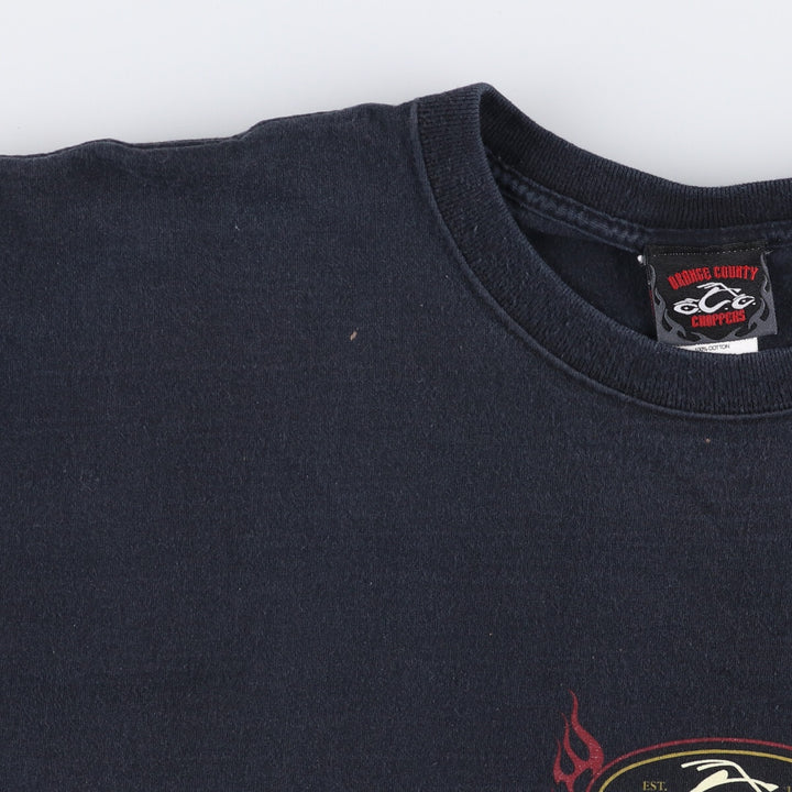 OCO Orange County Choppers Motorcycle T-Shirt (Men's, XXXL) cotton black type Vintage Second Hand