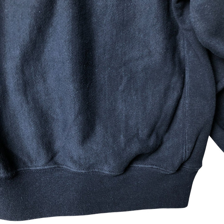 2000'S Champion Authentic Athletic Apparel Printed Sweatshirt, Men's Size Medium cotton navy blue type Vintage Second Hand
