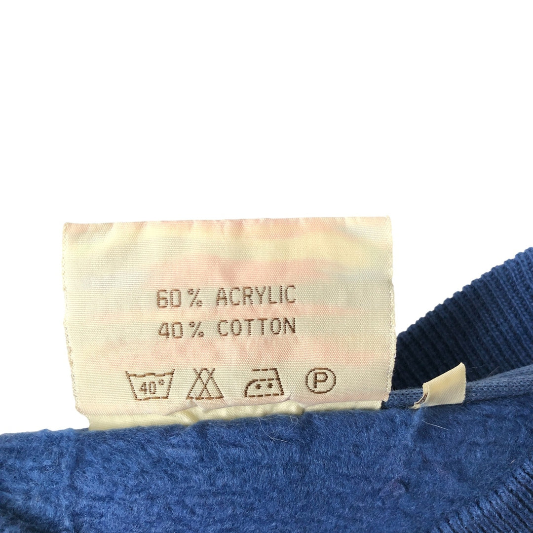 TIMBERJACK sweatshirt, men's size L acrylic blue type Vintage Second Hand