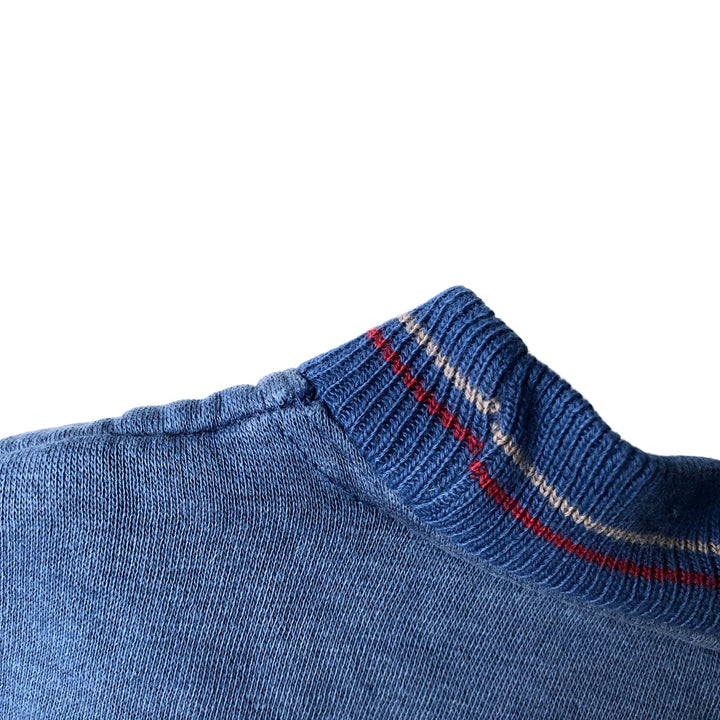 TIMBERJACK sweatshirt, men's size L acrylic blue type Vintage Second Hand