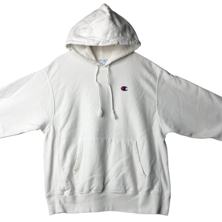 Champion REVERSE WEAVE Reverse Weave Sweat Pullover Hoodie Men's L size cotton white type Vintage Second Hand
