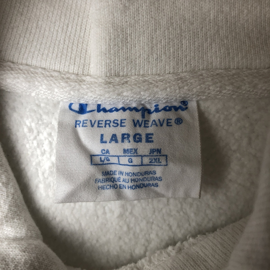 Champion REVERSE WEAVE Reverse Weave Sweat Pullover Hoodie Men's L size cotton white type Vintage Second Hand