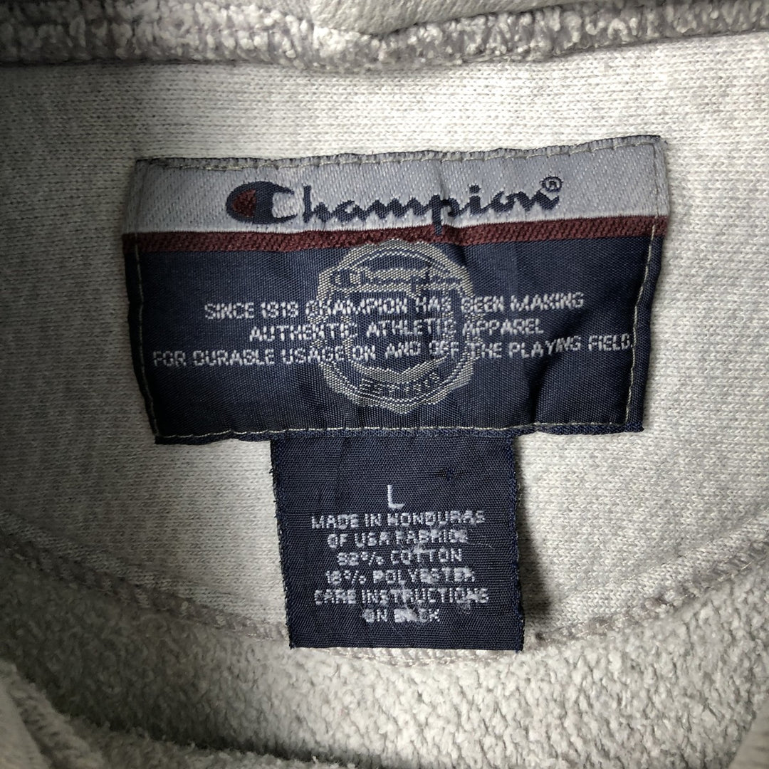 2000'S Champion REVERSE WEAVE Reverse Weave College Sweatshirt Pullover Hoodie, Men's Size L cotton gray type Vintage Second Hand