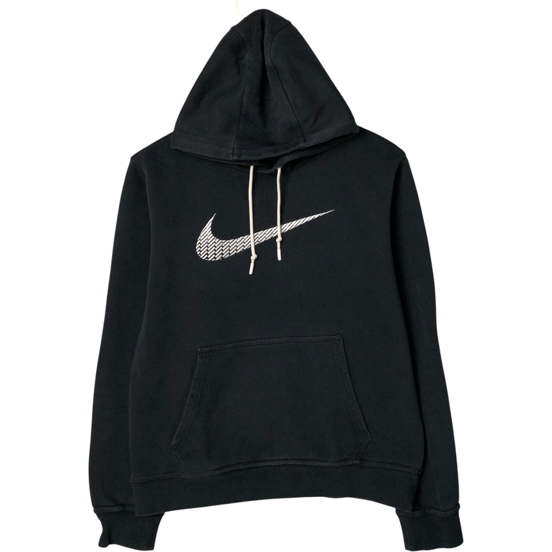 Nike Sweat Pullover Hoodie, Men's Size M cotton black type Vintage Second Hand