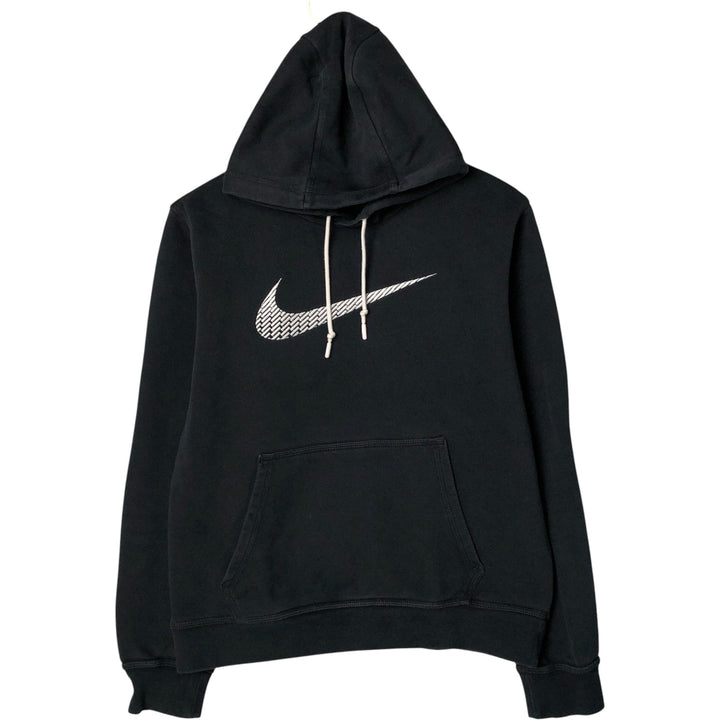 Nike Sweat Pullover Hoodie, Men's Size M cotton black type Vintage Second Hand