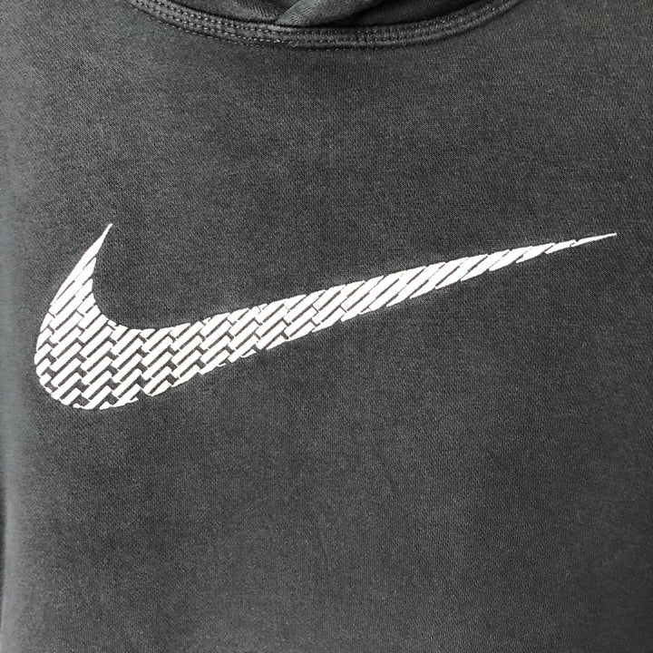Nike Sweat Pullover Hoodie, Men's Size M cotton black type Vintage Second Hand