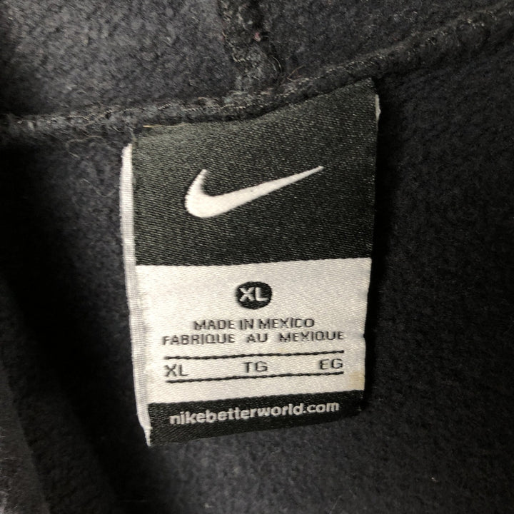 Nike College Sweatshirt Pullover Hoodie, Men's XL cotton black type Vintage Second Hand