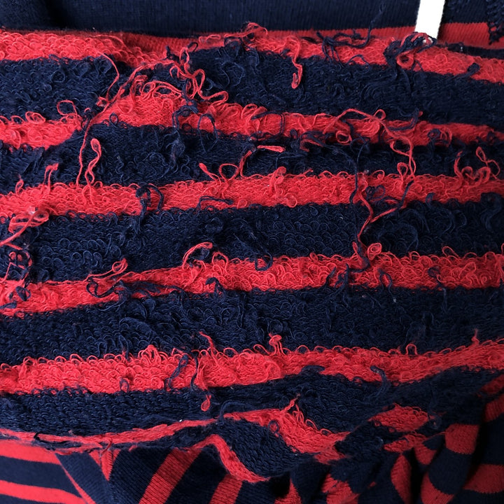 Ralph Lauren POLO RALPH LAUREN Striped Pattern Sweat Pullover Hoodie Men's L size cotton navy blue type Vintage Second Hand