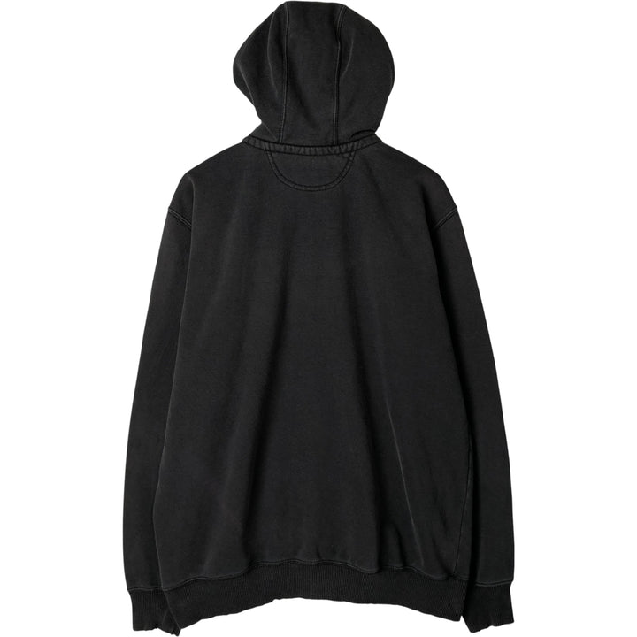 Carhartt ORIGINAL FIT sweatshirt half zip hoodie, men's size L cotton Charcoal Vintage Second Hand