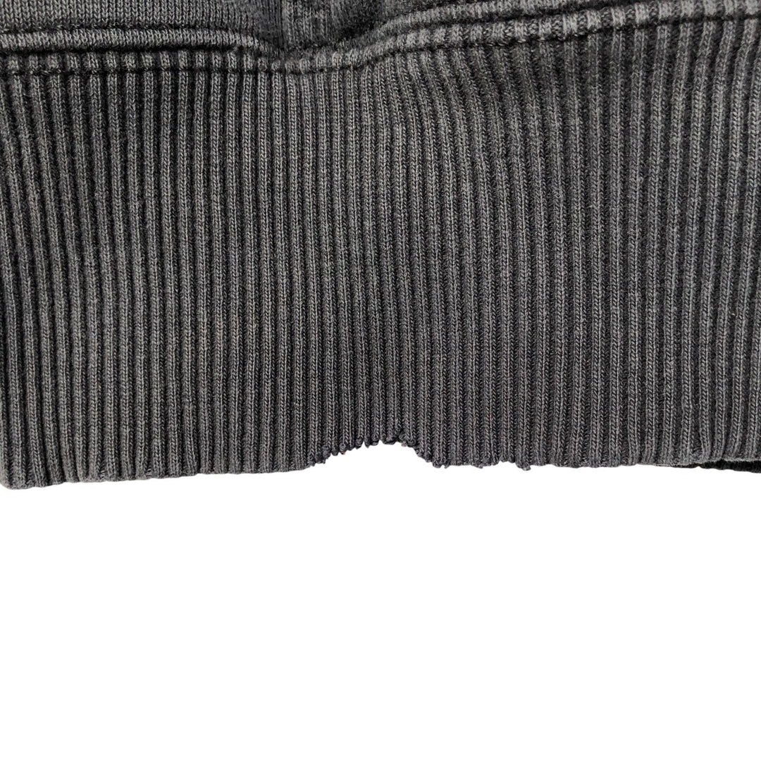 Carhartt ORIGINAL FIT sweatshirt half zip hoodie, men's size L cotton Charcoal Vintage Second Hand
